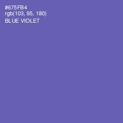#675FB4 - Blue Violet Color Image